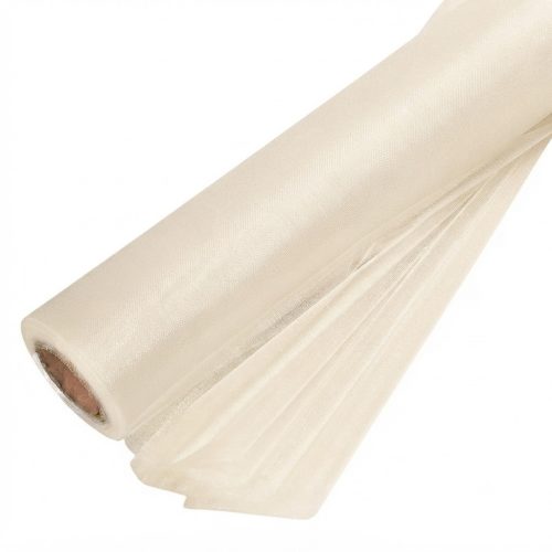 Organza 23 cm*10m Törtfehér