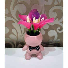 Álló figurás kaspó-rózsaszín