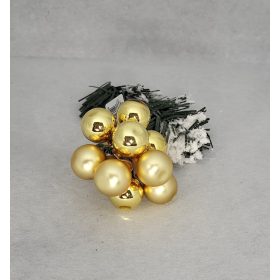 Arany vegyes 2cm üveg gömb
