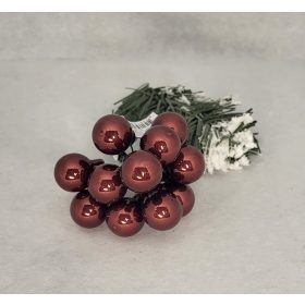 Bronz fényes 2cm üveg gömb