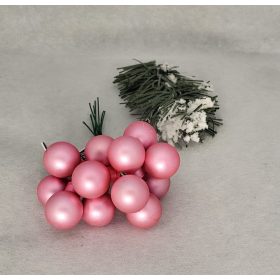 Barbie rózsaszín matt 2cm üveg gömb