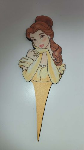 Belle (Szépség és a Szörnyeteg) Fa Virágbeszúró 17 cm