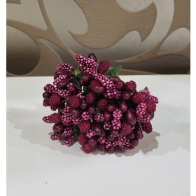 Csokros díszítő-Bordó/csokor/12 szál