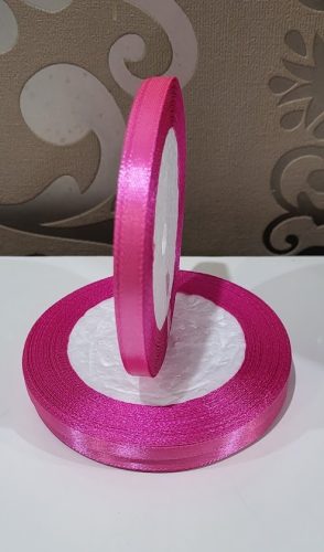 Szaténszalag 6mm-es Pinkrózsaszín