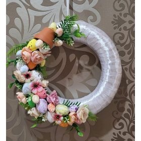 Húsvéti tojásos ajtódísz