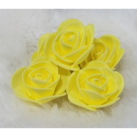 Habrózsa 3 cm-es Napsárga