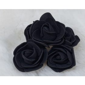 Habrózsa 3 cm-es Fekete
