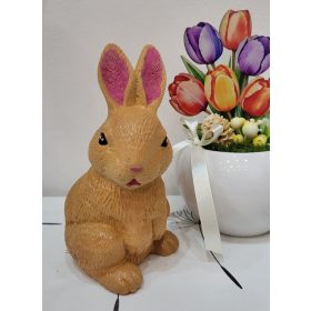   „Éhenkórász” Füles – Kézzel Festett Egyedi Kerámia Nyuszi (13 cm)