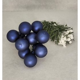 Ég kék matt 2,5cm üveg gömb