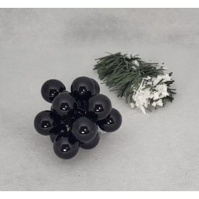 Fekete fényes 2cm üveg gömb
