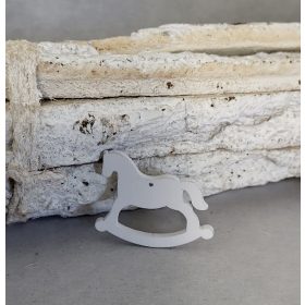 Fa hintaló 5 cm-es fehér