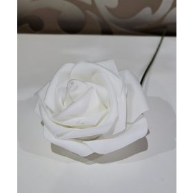 Fehér polifoam rózsa 7 cm