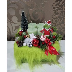 Grincses adventi asztaldísz