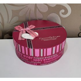 Kör alakú kicsi díszdoboz-pink