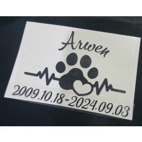 Urna felírat és dátum