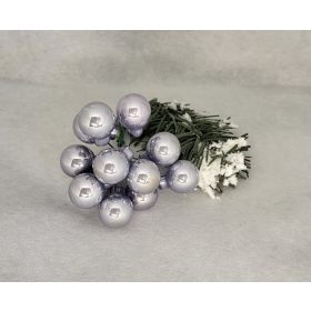 Ködös kék fényes 2cm üveg gömb