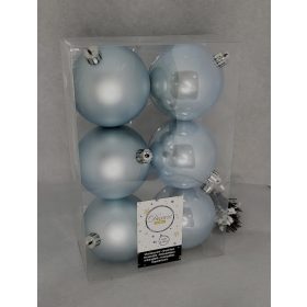 Ködös kék 8cm műanyag gömb