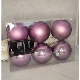 Kristály lila 8 cm műanyag gömb