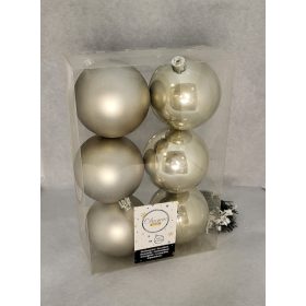 Ködös szürke 8cm műanyag gömb