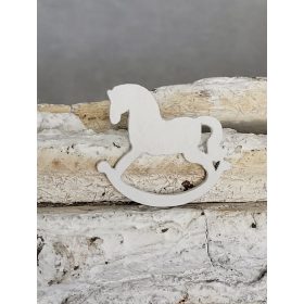 Fa hintaló mini 3 cm,fehér