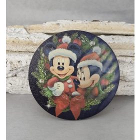 Mickey és Minnie fa tábla kicsi
