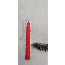 Mártott kis csavart gyertya piros