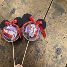   Mickey & Minnie Édes Útravaló – Csokoládéval Töltött Ballagási Gömbpálca