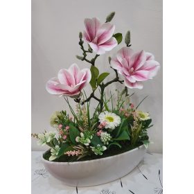   „Örök Tavaszi Kert” – Prémium Magnóliás Dekoráció