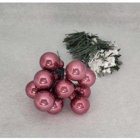 Rosegold fényes 2cm üveg gömb