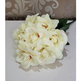 Rózsa csokor-szatén,krémszínű