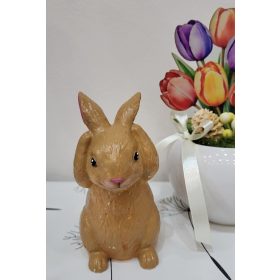   „Süketke” Füles – Kézzel Festett Egyedi Kerámia Nyuszi (11 cm)