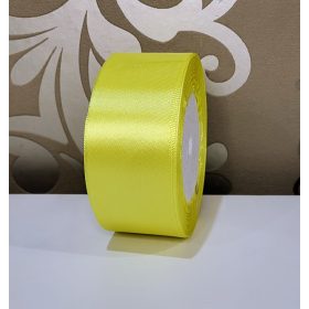 Szatén szalag 4 cm-es Kikirics sárga