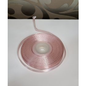 Szatén szalag 6 mm-púder rózsaszín