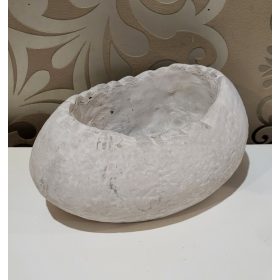 Tojás alakú,nagy cement kaspó