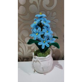   Kézműves zseníliadrót jácint – örök tavaszi hangulat - kék