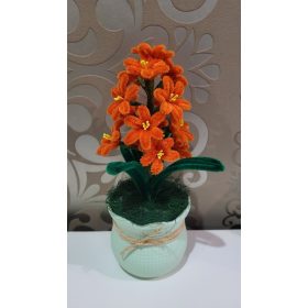   Kézműves zseníliadrót jácint – örök tavaszi hangulat - narancssárga